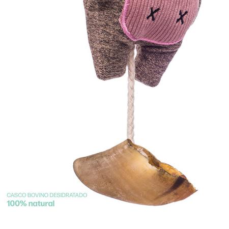 Brinquedo pelúcias Pet com apito e mordedor casco bovino HV - MADOG Imagem de Brinquedo pelúcias Pet com apito e mordedor casco bovino HV