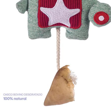 Brinquedo pelúcias Pet com apito e mordedor casco bovino HV - MADOG Imagem de Brinquedo pelúcias Pet com apito e mordedor casco bovino HV