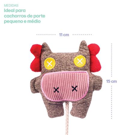 Brinquedo pelúcias Pet com apito e mordedor casco bovino HV - MADOG Imagem de Brinquedo pelúcias Pet com apito e mordedor casco bovino HV