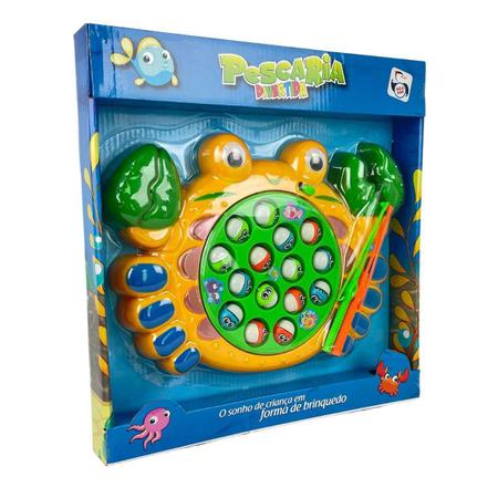 Brinquedo Jogo Joguinho Infantil Pega Pesca Peixe Peixinhos