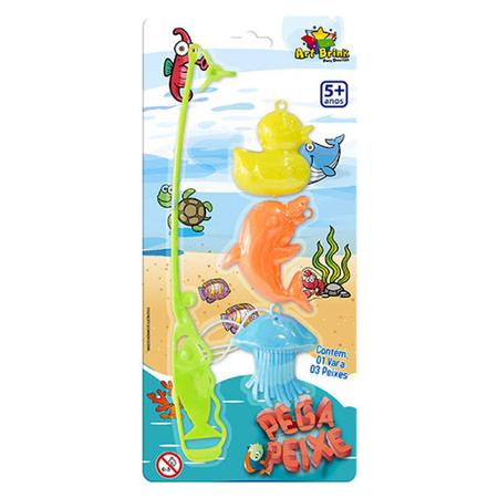 Pega Peixe Com Vara e 8 Peixes Art Brink - Papellotti