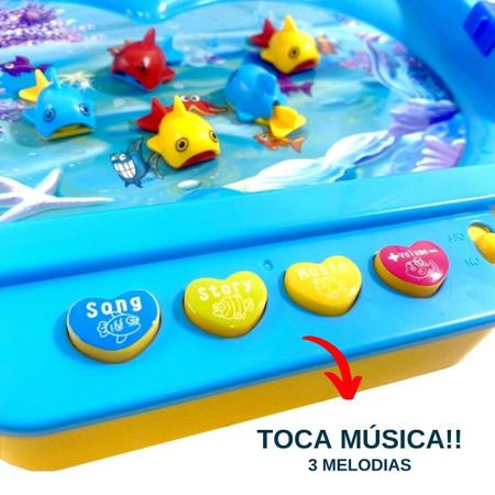 Pescaria Brinquedo Infantil com Ímã Jogo Infantil Pega Peixe Musical Mesa  Grande - Online - Jogo de Pesca - Magazine Luiza