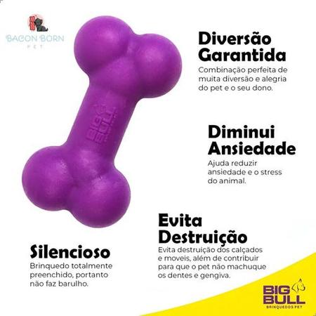 Imagem de Brinquedo Pet Cachorro Osso Ossinho Anti Stress Raça Pequena - Big Bull (Pequeno)