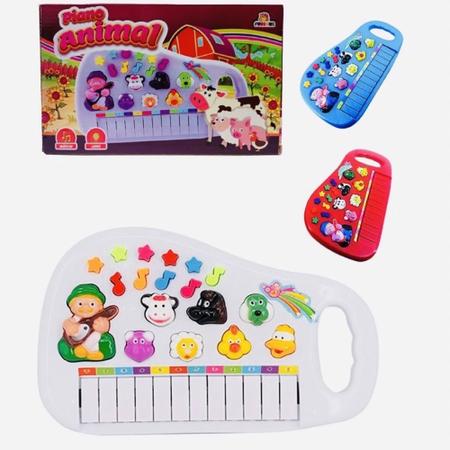 Piano Infantil Teclado Musical Bebê Ia Ia O Bichos - R$ 54,67