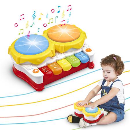 2 Pcs piano musical do bebê, dança dobrável, Brinquedos musicais