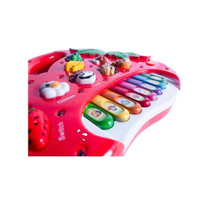 Brinquedo Teclado Piano Moranguinho Animais Musical Infantil