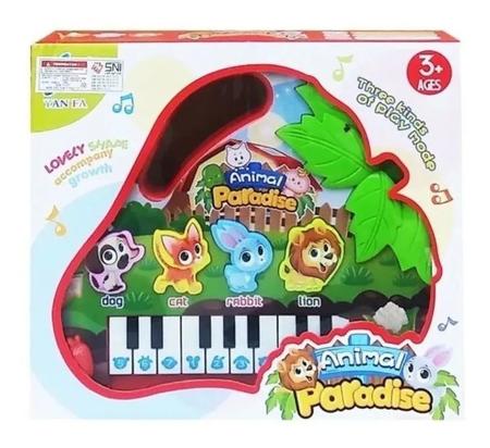 Brinquedo Teclado Piano Moranguinho Animais Musical Infantil