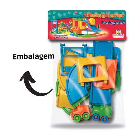 Imagem de Brinquedo Pista de Carrinho de Corrida Infantil Baby com 2 carrinhos