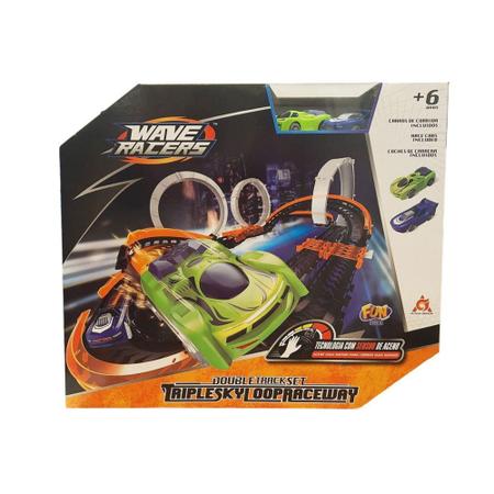 Imagem de Brinquedo Pista Wave Racers Triple Sky Loop Raceway F01019 - Fun - Fun Divirta-se