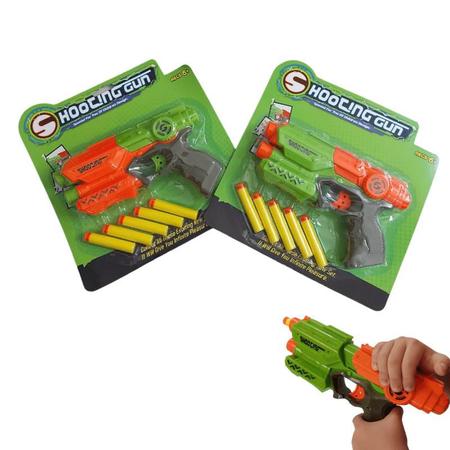 Lançador Nerf Alpha Strike Pistola Arminha Lança 6 Dardos