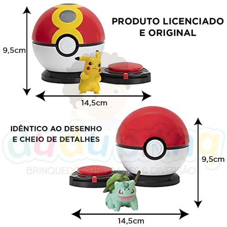 Pokémon Pokebola Bola Ataque Surpresa Pikachu - e Bulbasauro Sunny  Brinquedos 10 Peças - Boneco Pokémon - Magazine Luiza