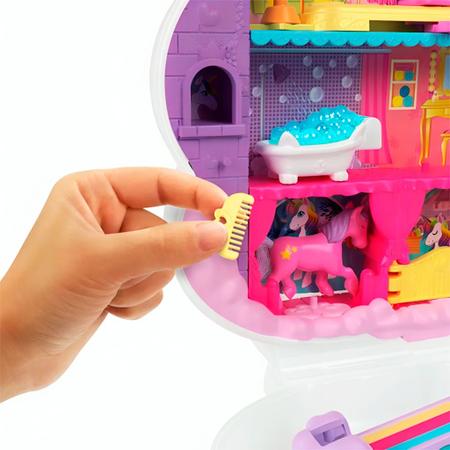 Imagem de Brinquedo Polly Pocket Kit Salão Do Unicórnio HKV51 - Mattel