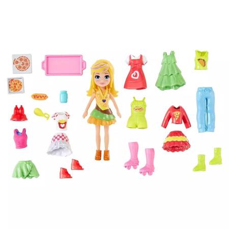 Polly Pocket GGJ48 Estilos Mattel Mini Boneca Pequena Troca Roupa