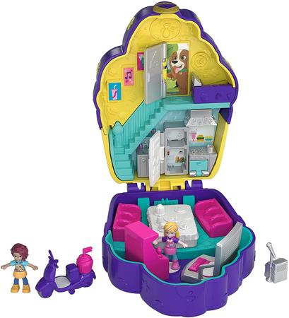 Polly Pocket Conjunto de Brinquedo Estojo Adventure World Festa do