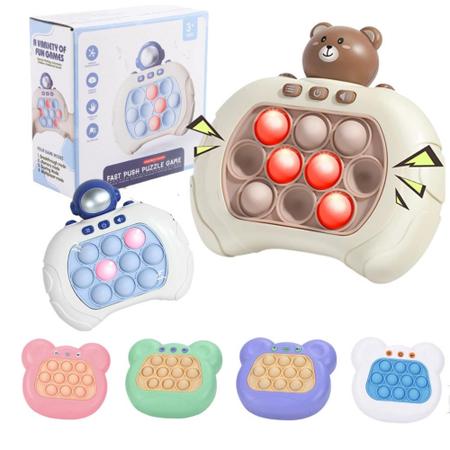 Pop It Eletrônico Spinner Sensory Game Educativo Anti Stress Divertido  Infantil +3 Anos Jogo Didático Brinquedo Anti Stress Tecla Silicone  Eletrônico Com Música E 4 Modos De Jogar (Cachorro) : :  Brinquedos