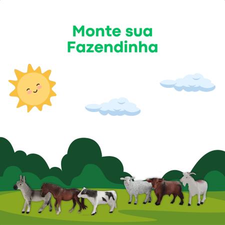 Imagem de Brinquedo Pop Toys 1 Miniatura Fazendinha Sortidos Animais Colecionáveis Monte Sua Fazendinha - Multikids BR1878