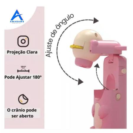 Brinquedo Projetor Mesa 4 Em 1 Desenho Pintar Infantil Led