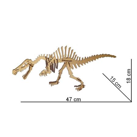 Brinquedo Quebra Cabeça 3d Dinossauro Tiranossauro Rex Mdf : :  Brinquedos e Jogos