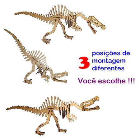 COMBO DINOSSAUROS - QUEBRA-CABEÇA 3D - Pegue & Monte