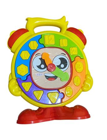 Imagem de Brinquedo Relógio Colorido Criança Infantil bebê Didático