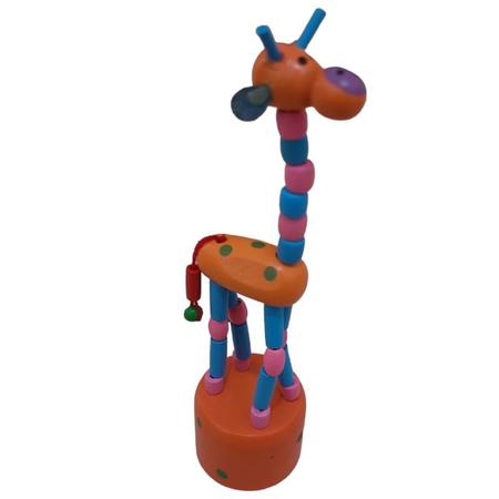 Brinquedo Retrô Mini Girafa Girafinha Dançarina Mole Mole - BH