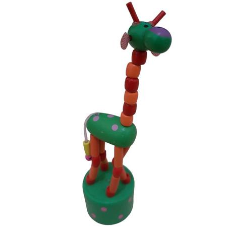 Imagem de Brinquedo Retrô Mini Girafa Girafinha Dançarina Mole Mole