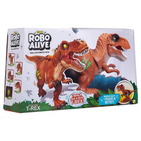 Dinossauro Robô Alive Dino Wars T-Rex 1124 Candide - brincasa