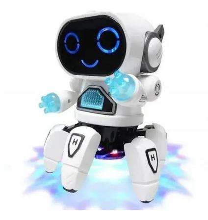 Imagem de Brinquedo Robô dançante Com Som E Luz Uma Fofura !