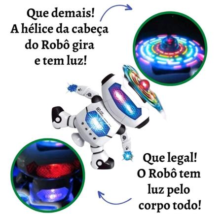 Brinquedo Robô Dançarino BOT ROBOT ROSA COM SOM E LUZES 3D - Iannuzzi Kids  - Robô - Magazine Luiza