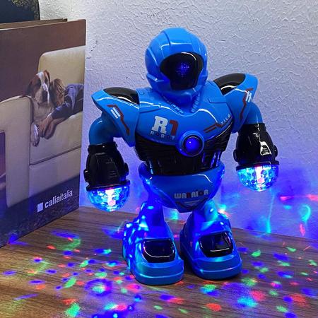 Imagem de Brinquedo Robô Justice Dançarino Infantil Dance Com Luzes  E Sons AZ