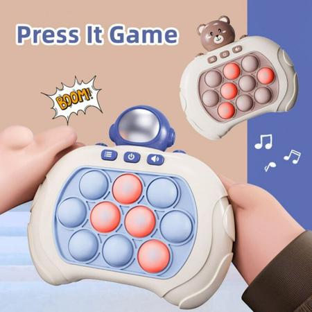 jogo impulso velocida- Iluminado Bubble Game Machine Fast Push,Brinquedos  educativos multifuncionais seguros para jardim infância, berçário, aumentam  a flexibilida, a Novent