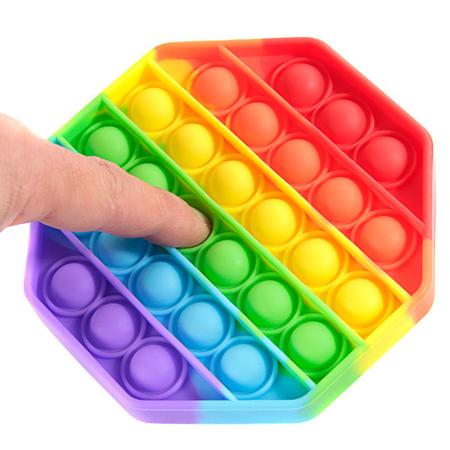 Imagem de Brinquedo Sensorial Pop It Tirar Estresse Colorido Octagono
