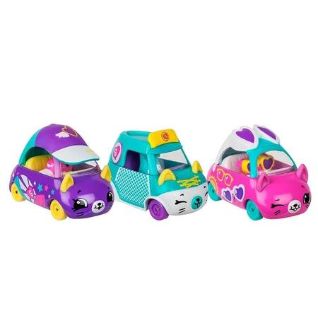 Shopkins Cutie Cars - Kit com 3 - Coleção Docinhos - MP Brinquedos
