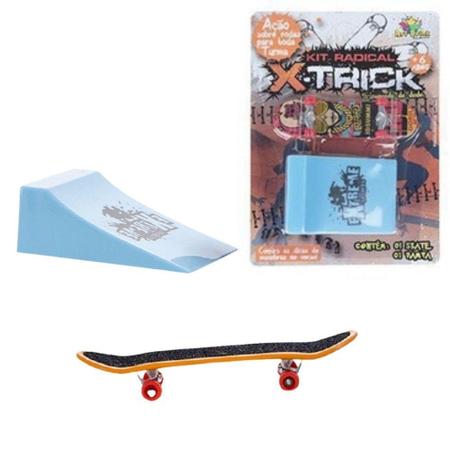 Kit Skate de Dedo Com Rampa Brinquedo Infantil Super Radical - Art Brink -  Skate de Dedo - Magazine Luiza