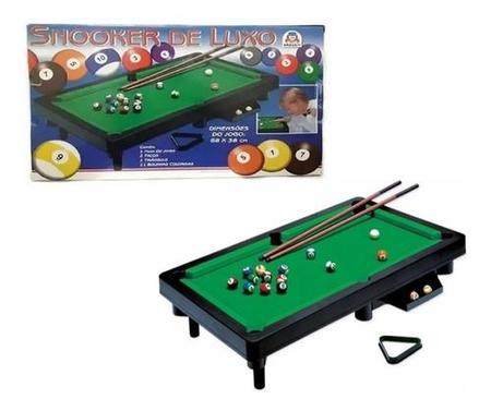 Jogo Snooker De Luxo Mesa de Sinuca - Braskit