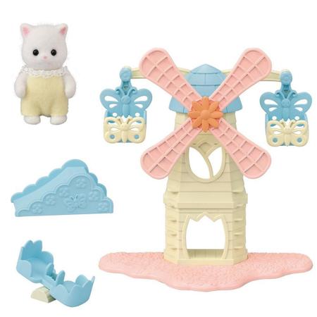 Brinquedo Sylvanian Families Parque de Moinho de Ventos Bebê - Epoch Magia Imagem de Brinquedo Sylvanian Families Parque de Moinho de Ventos Bebê