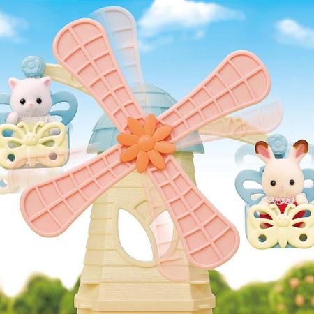 Brinquedo Sylvanian Families Parque de Moinho de Ventos Bebê - Epoch Magia Imagem de Brinquedo Sylvanian Families Parque de Moinho de Ventos Bebê
