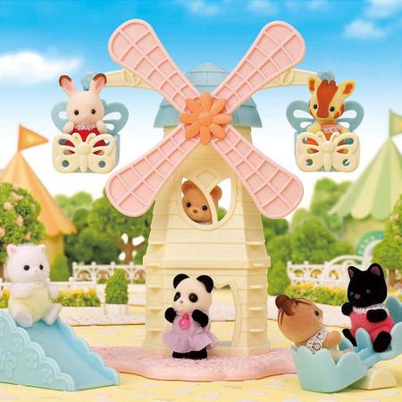 Brinquedo Sylvanian Families Parque de Moinho de Ventos Bebê - Epoch Magia Imagem de Brinquedo Sylvanian Families Parque de Moinho de Ventos Bebê