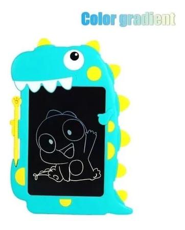 Brinquedo Tablet Mágico Dinossauro Com Canetinha- Verde água - TOYS Imagem de Brinquedo Tablet Mágico Dinossauro Com Canetinha- Verde água