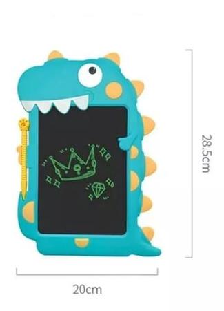 Brinquedo Tablet Mágico Dinossauro Com Canetinha- Verde água - TOYS Imagem de Brinquedo Tablet Mágico Dinossauro Com Canetinha- Verde água