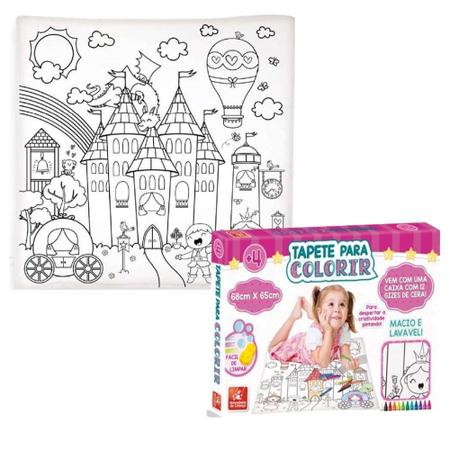 Tapete Para Colorir Princesas - Brincadeira de Criança