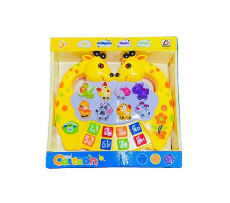 Imagem de Brinquedo Teclado Infantil Musical Bebê Educativo Girafinha