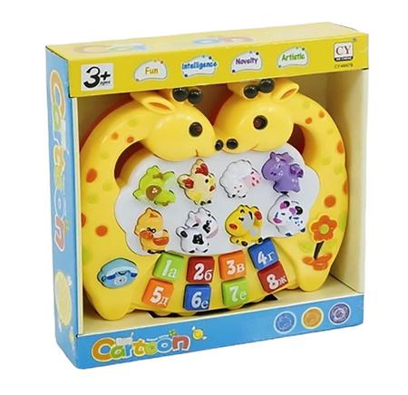 Imagem de Brinquedo Teclado Infantil Musical Bebê Educativo Girafinha