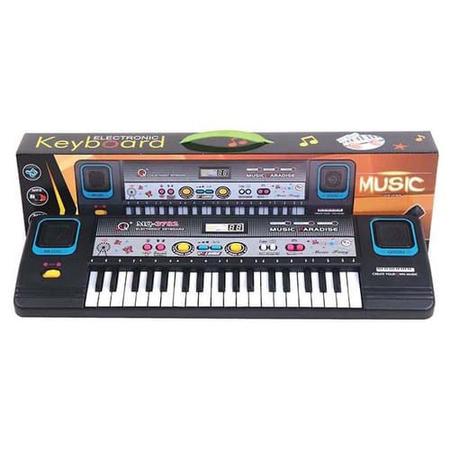 Piano teclado infantil sons eletronico 32 teclas 12 musicas keyboard eletronic