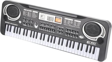 61 Teclado Infantil com Microfone teclado piano elétrico multifuncional  para estudante de piano : : Brinquedos e Jogos