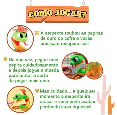 Brinquedo Tesouro da Serpente Jogo de Estratégia Educativo- Zoop