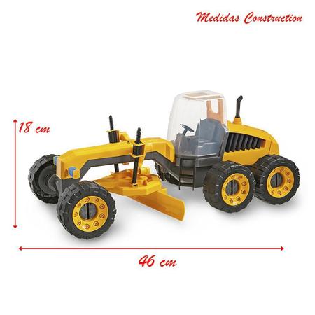 Imagem de Brinquedo Trator Articulável Motoniveladora Construction Machine 115 Plainer