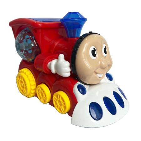 Trenzinho Luz E Som Bate Volta Trem Locomotiva Brinquedo