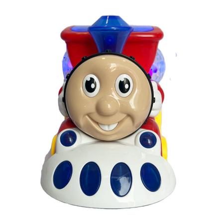 Kit 3 Brinquedo Trem Thomas Trenzinho Infantil Luz Som Bate