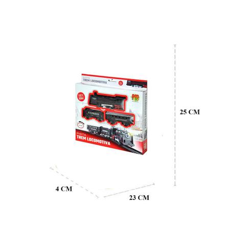 Kit Trem Vagões E Trilhos Para Brincar Divertido - DM Toys - Trem de  Brinquedo - Magazine Luiza